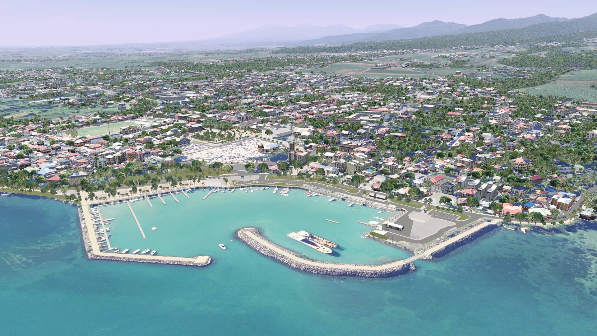 Etudes d'aménagement du Centre Bourg à Saint-Rose (Guadeloupe) - SEMAG / Département Guadeloupe